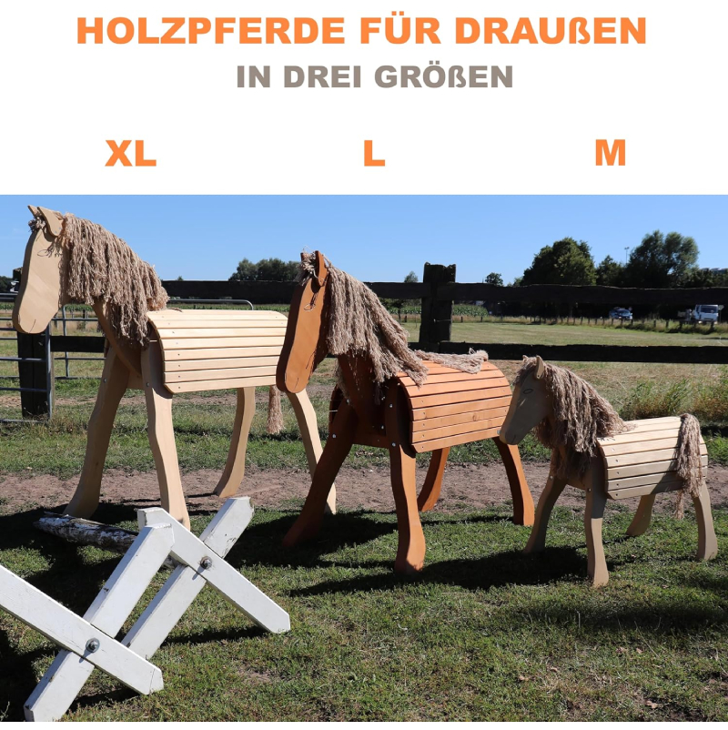 Holz-Voltigierpferd "Happy / Größe M" von Peitz