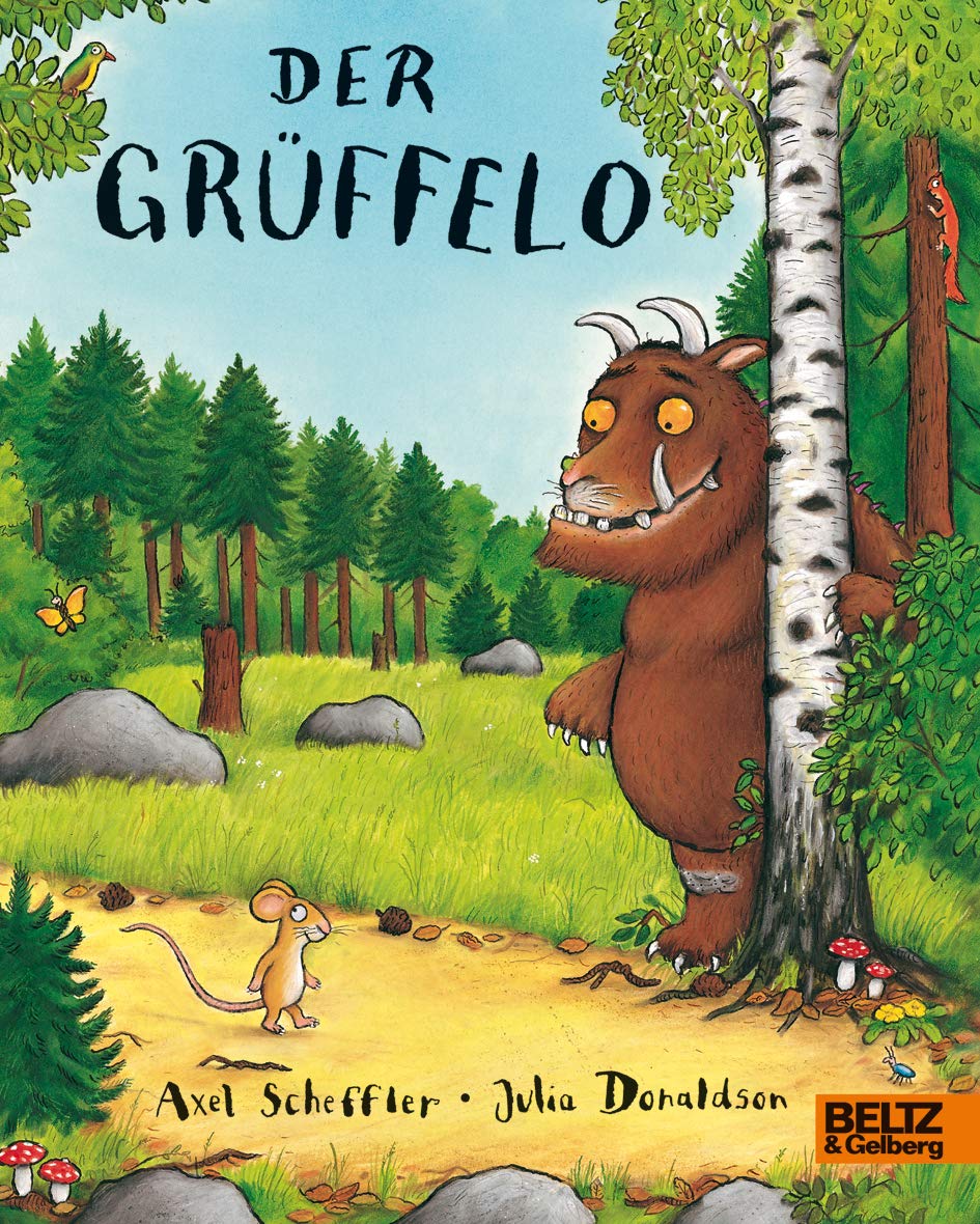 Kinderbuch ab 4 Jahre -Der Grüffelo- Vierfarbiges Pappbilderbuch von Axel Scheffler
