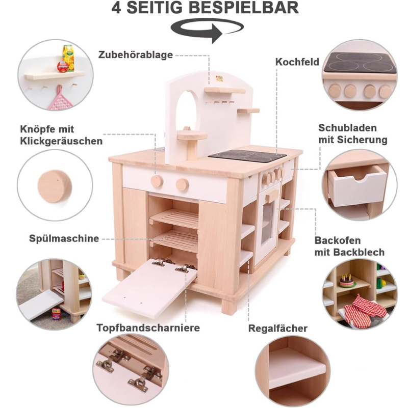 Holz-Spielküche "Cinderella" von Peitz