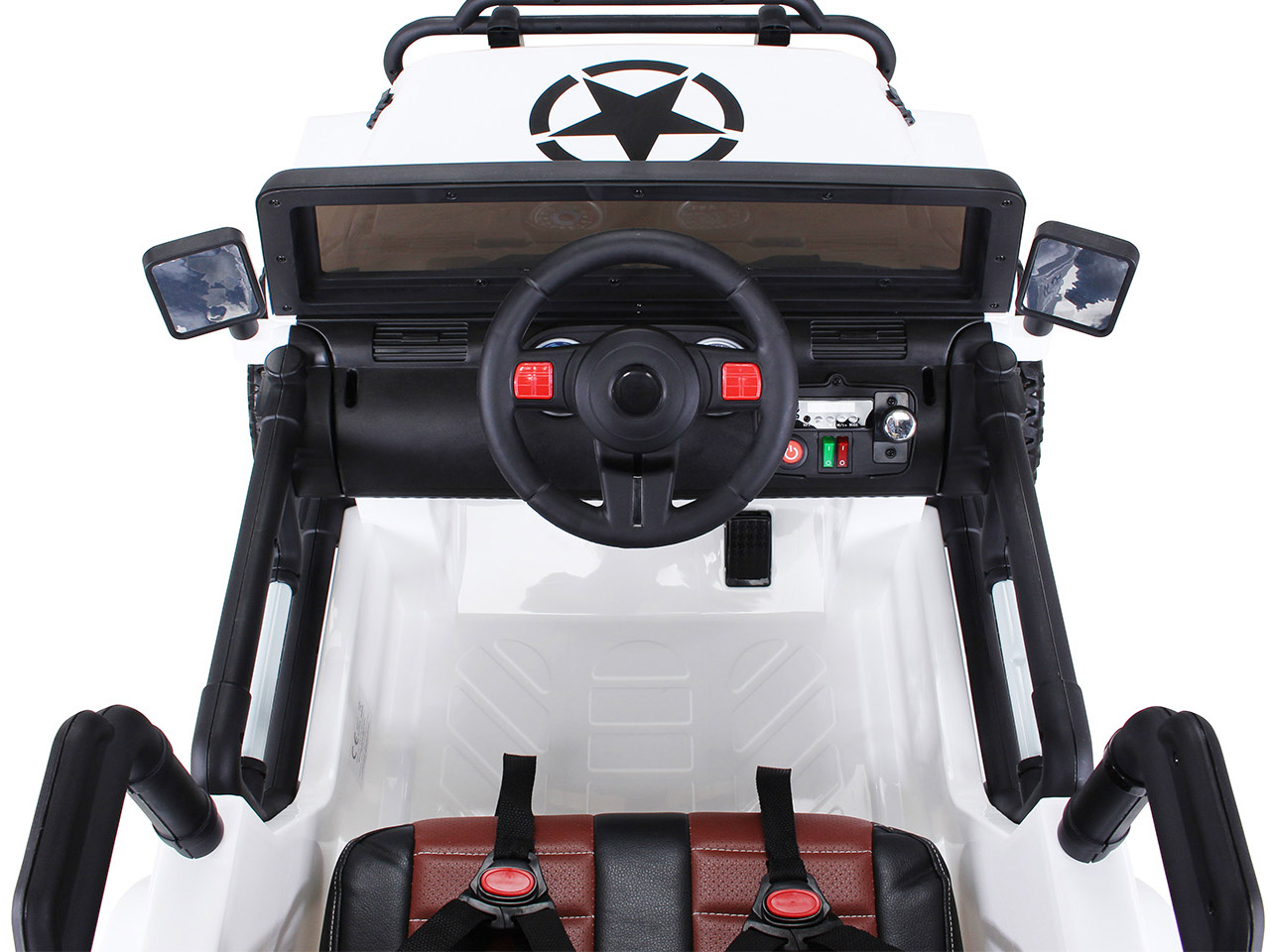 Kinder-Elektroauto Wrangler Offroad Jeep ALLRAD 2-Sitzer von Actionbikes - Details