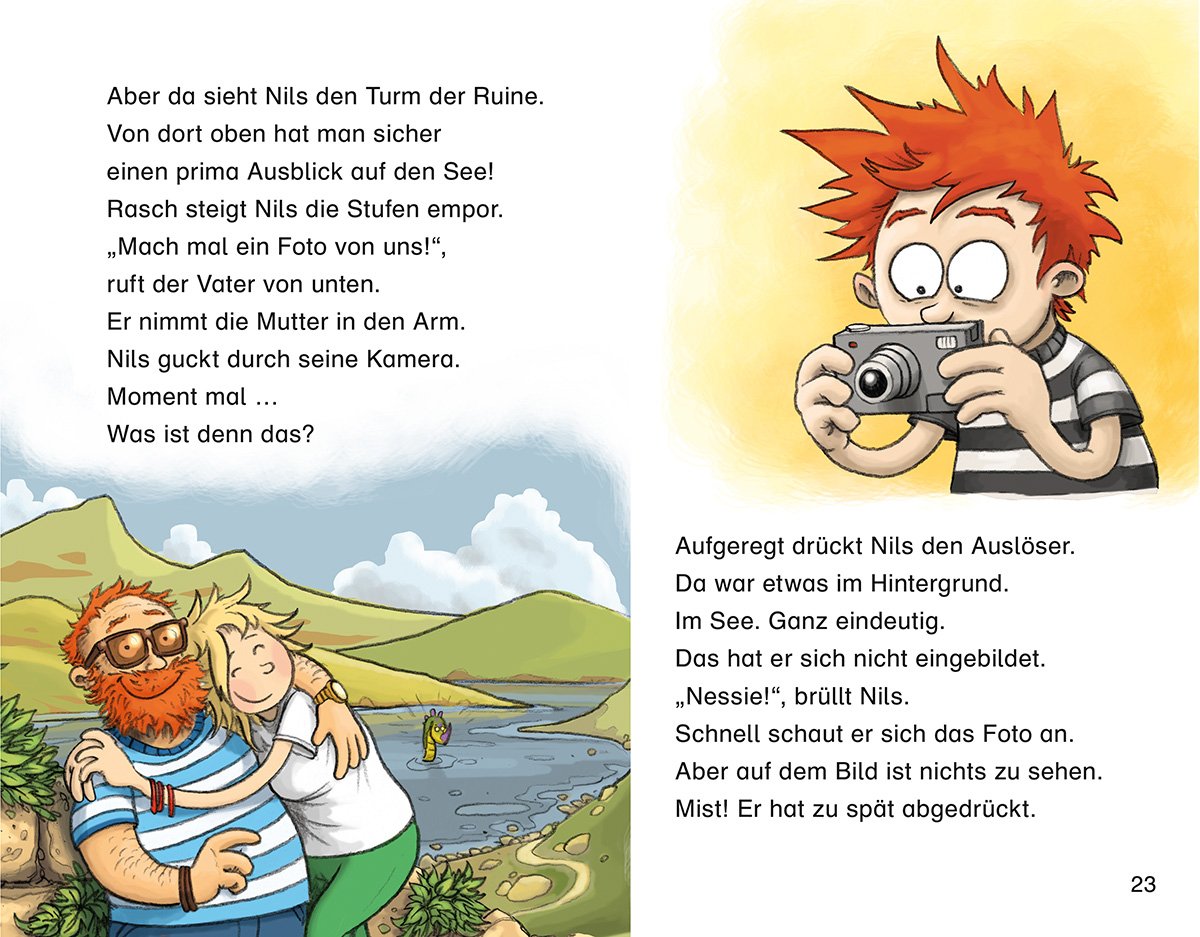 Kinderbuch ab 6 Duden Leseprofi – Ferien mit Nessie, 2. Klasse von Sabine Stehr - Innen2