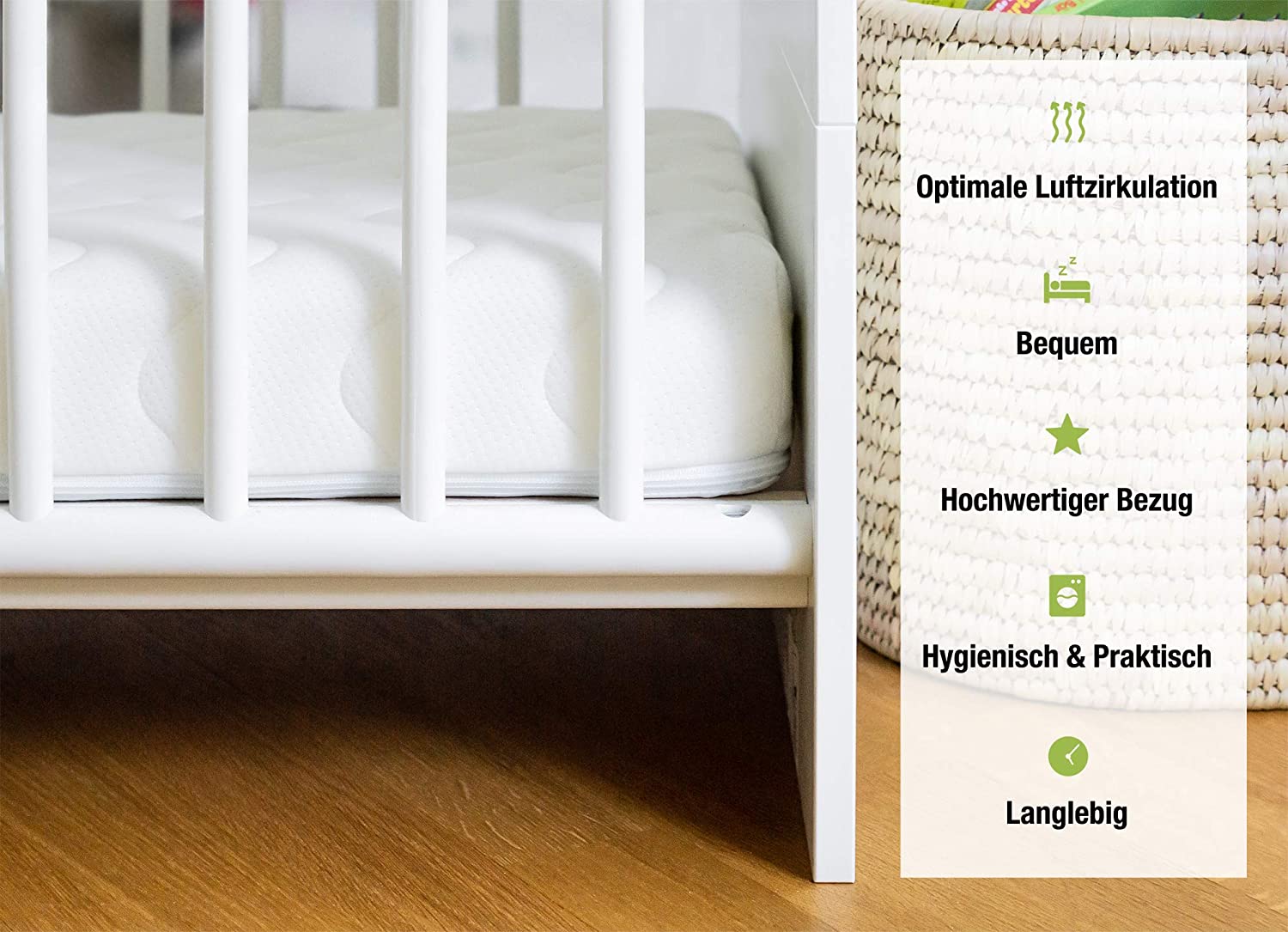Babymatratze "Pur - 60x120 cm" von Ehrenkind