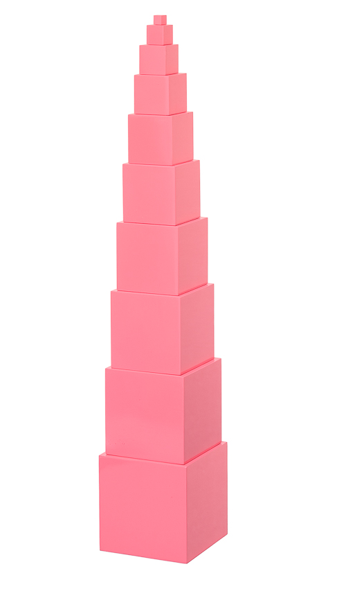 Montessori-Material "Rosa Turm" von Montessori Lernwelten