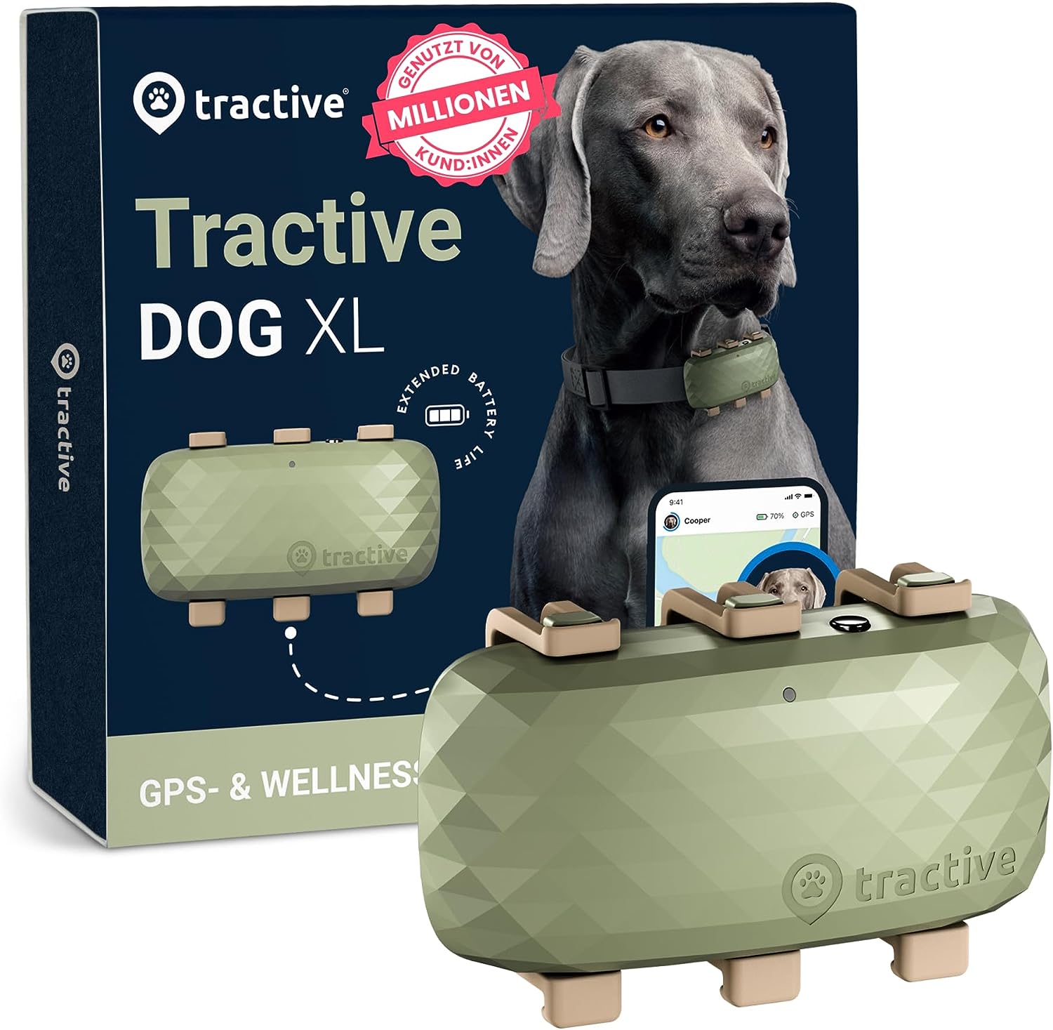 GPS-Tracker für große Hunde: &quot;DOG XL&quot; von tractive im Review von tractive