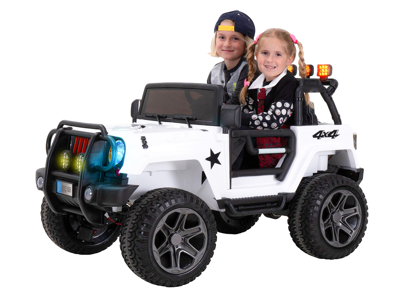 Kinder-Elektroauto Wrangler Offroad Jeep ALLRAD 2-Sitzer von Actionbikes - Startbild