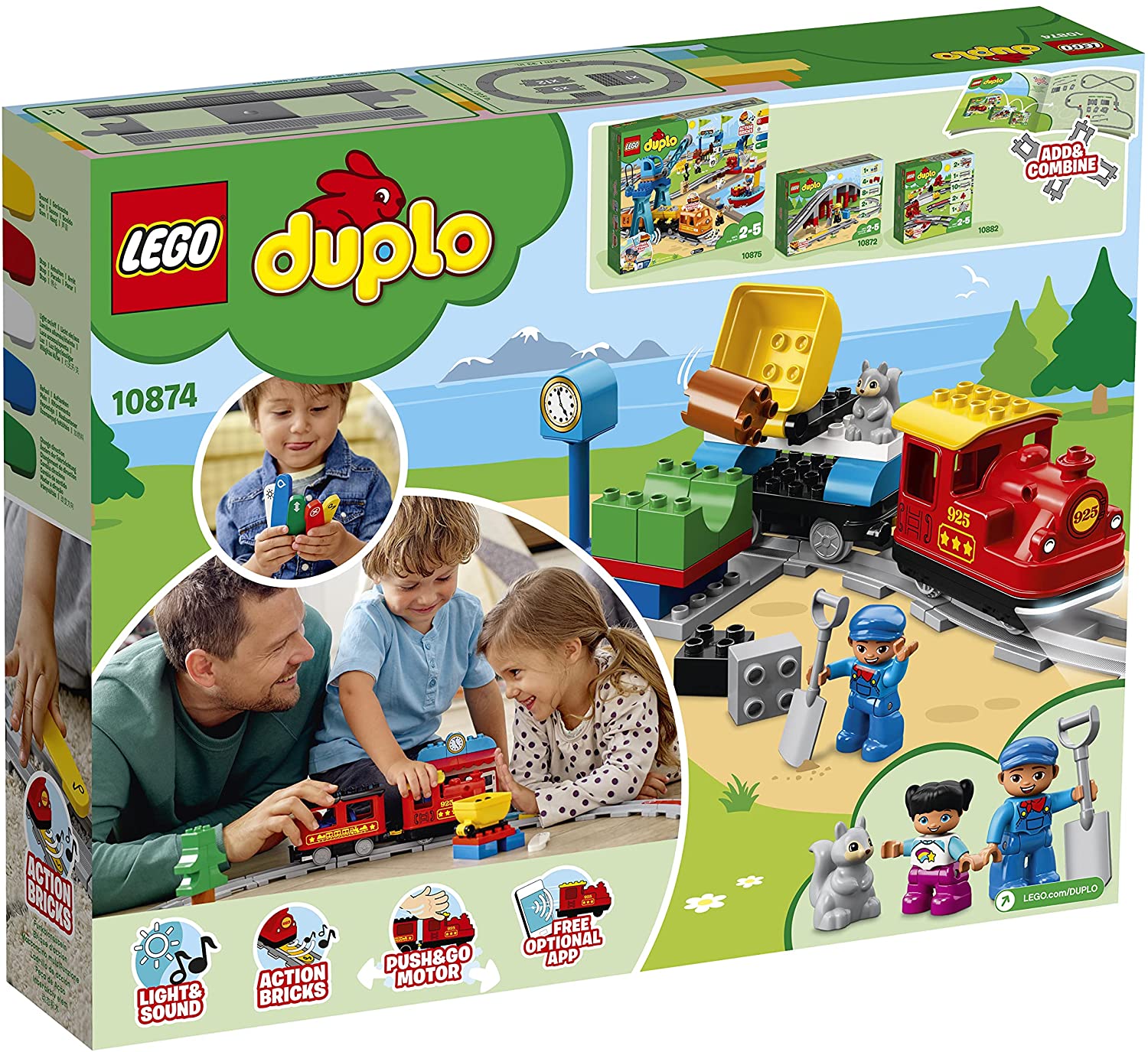Dampfeisenbahn von LEGO duplo - Verpackung Rückseite