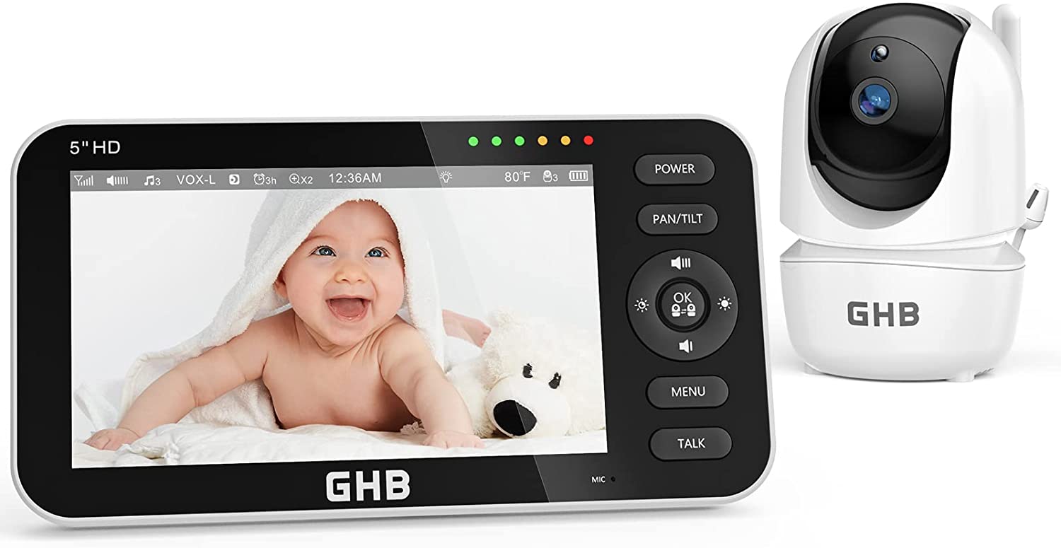 Babyphone mit Kamera - 5 Zoll Bildschirm von GHB