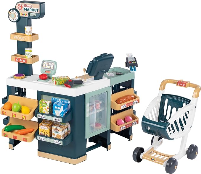Kaufladen "Maxi-Supermarkt mit Einkaufswagen" von Smoby Toys
