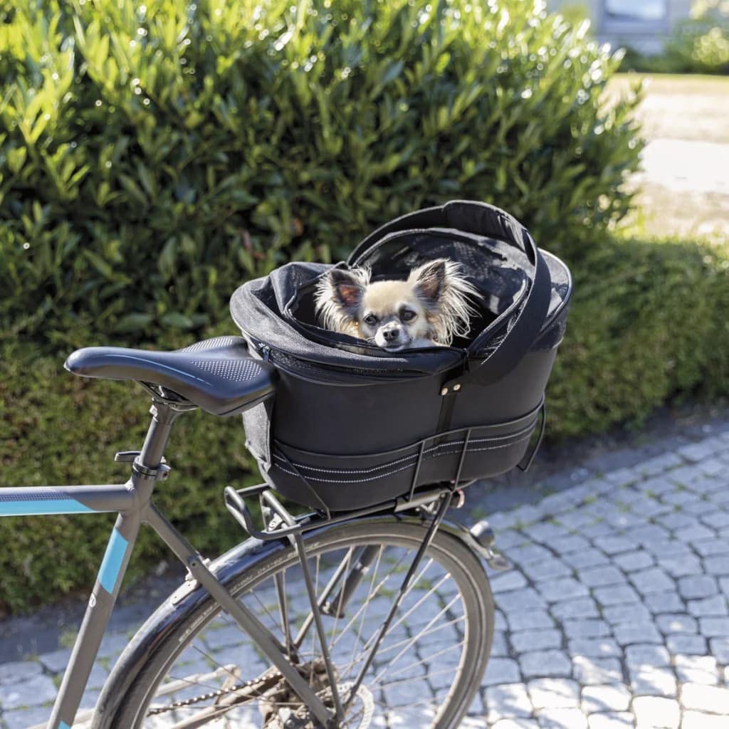 Hundefahrradkorb für schmale Gepäckträger - Artikelnr. 13111 von Trixie-mit Hund02