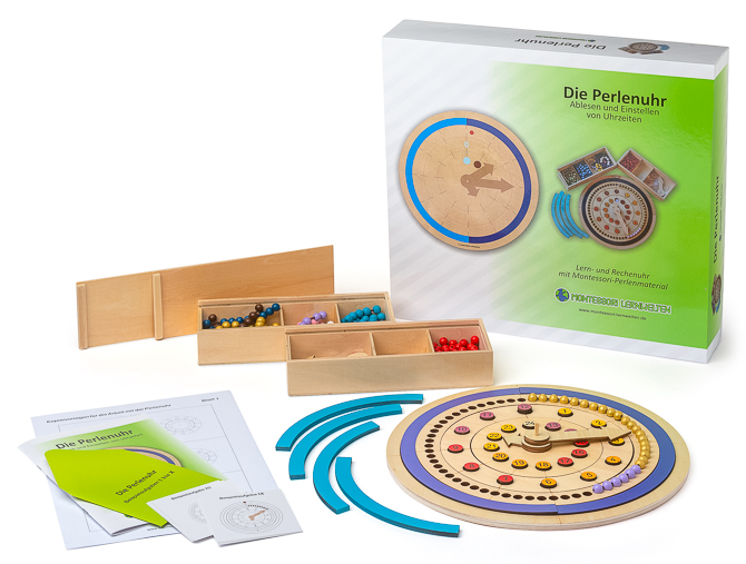 Montessori-Lernmaterial "Die Perlenuhr" von Montessori Lernwelten