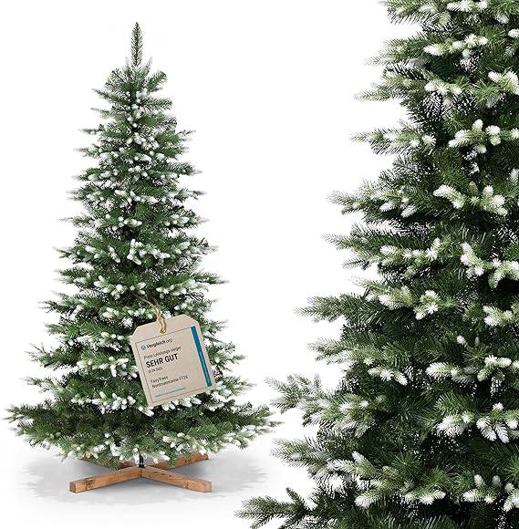 Künstlicher Weihnachtsbaum "Nordmanntanne mit Schnee 150 cm" von FairyTrees