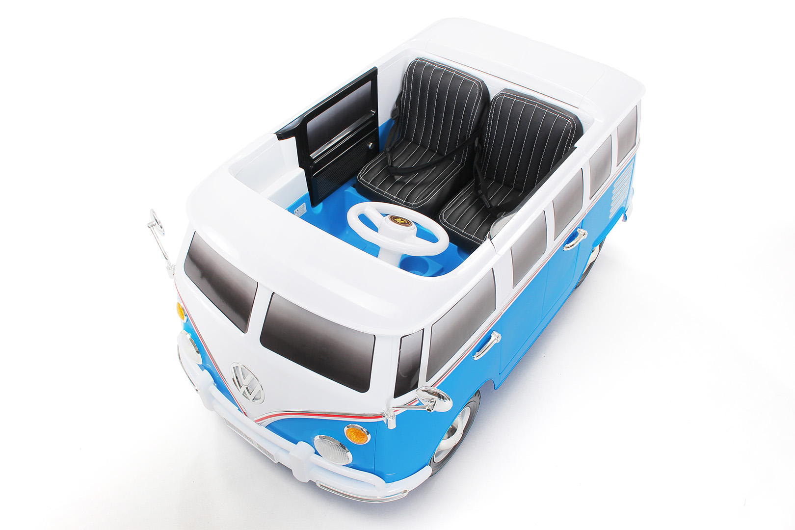 Kinder-Elektroauto VW Bus Bulli T1 Samba Camper von Actionbikes - Vogelperspektive
