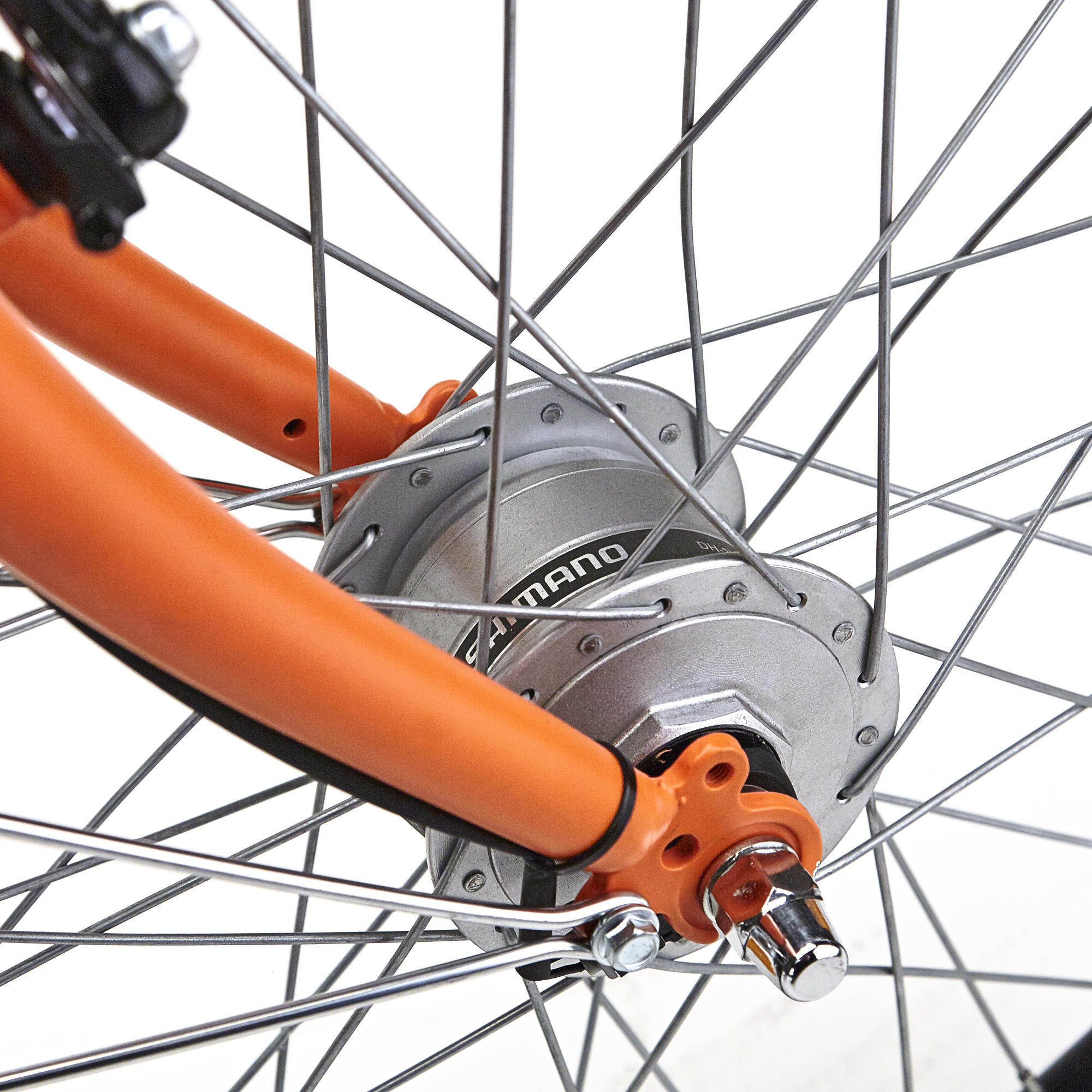 City Bike Kinderfahrrad 20 Zoll D4 Rock schwarz_orange von Decathlon - Dynamo